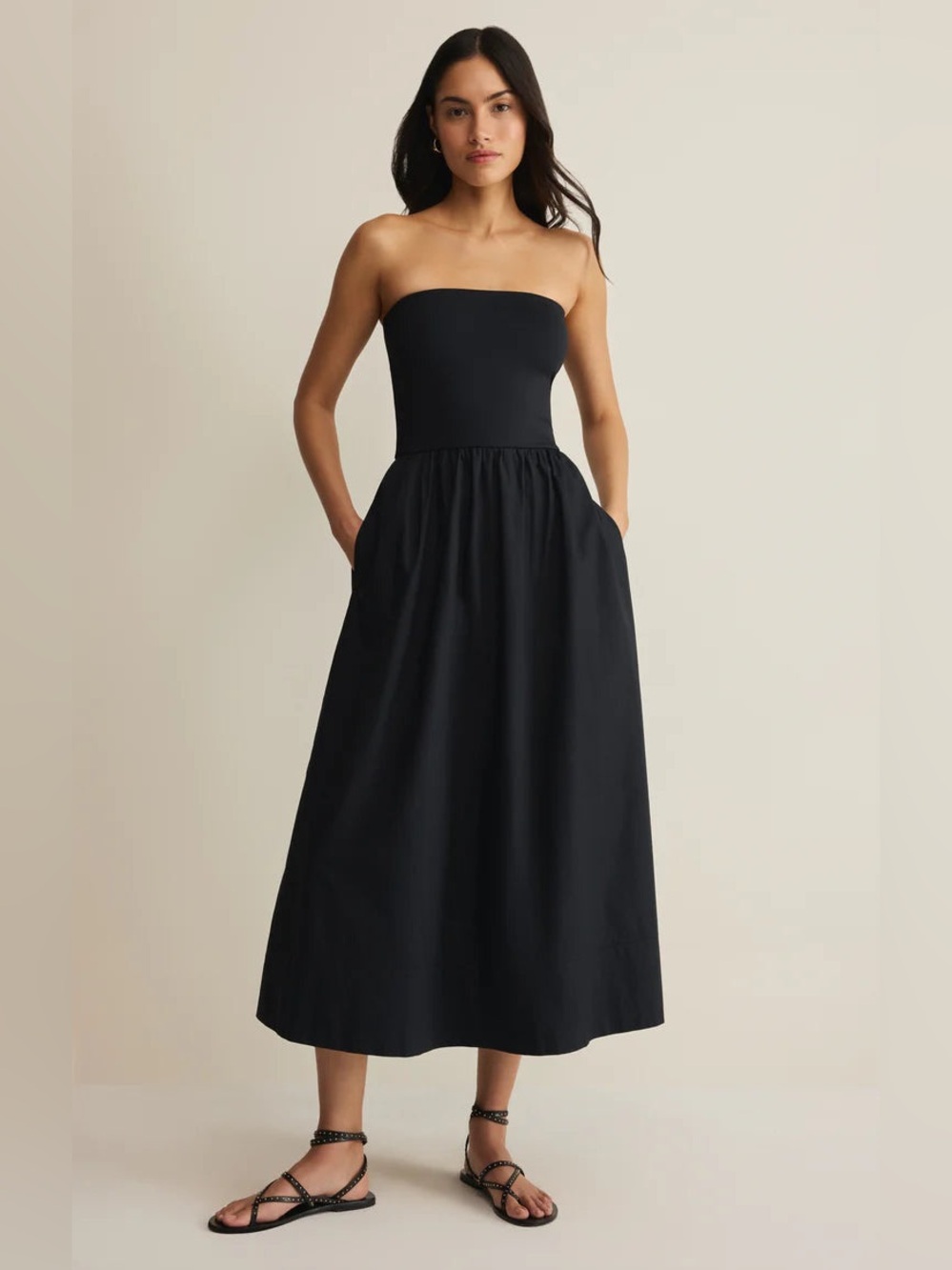 NWT Z Supply Sunsought Strapless Midi Dress